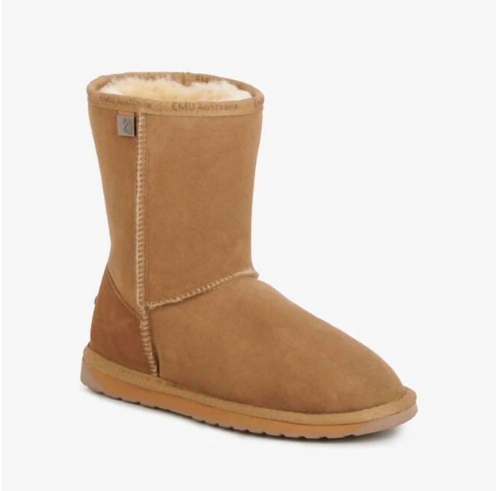 NEW EMU AUSTRALIA women's platinum stinger slim lo boot in chestnut